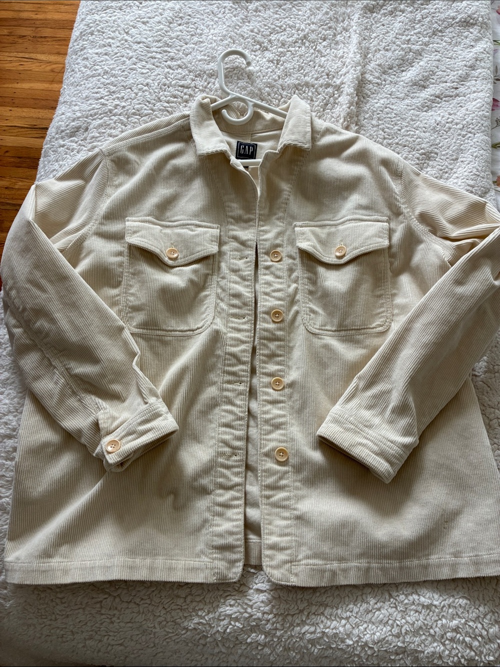GAP Cream Corduroy Shirt Jacket